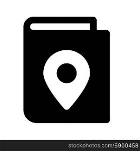 map book, icon on isolated background
