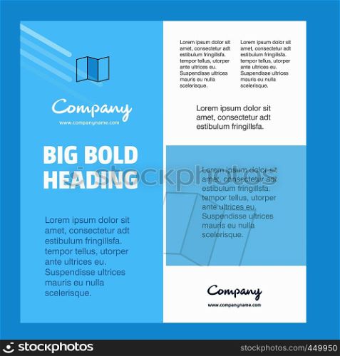 Map Business Company Poster Template. with place for text and images. vector background