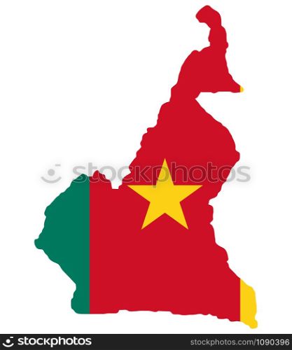 Map Cameroon Flag Vector illustration Eps 10.. Map Cameroon Flag Vector illustration Eps 10