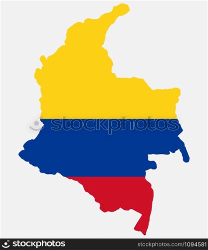 Map Colombia Flag Vector illustration Eps 10.. Map Colombia Flag Vector illustration Eps 10