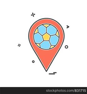 map football icon vector design