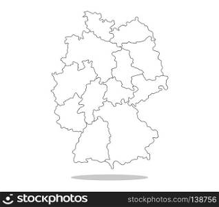 map germany with regions