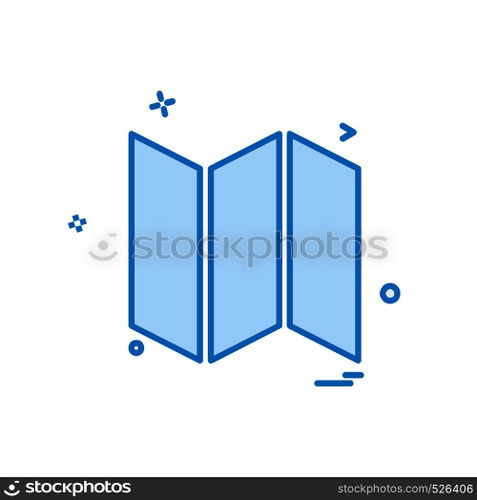 Map icon design vector