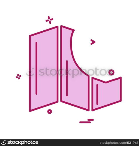 Map icon design vector