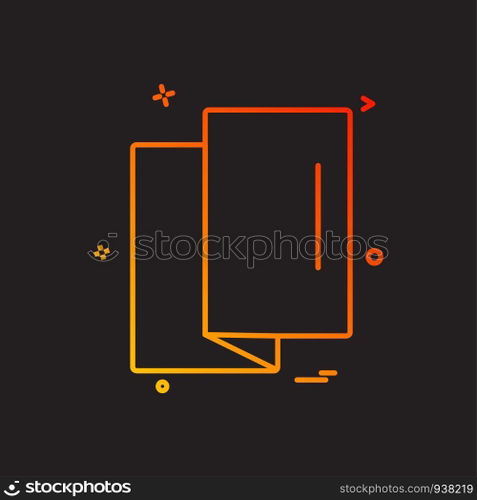 Map icon design vector