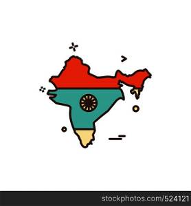map india icon vector design
