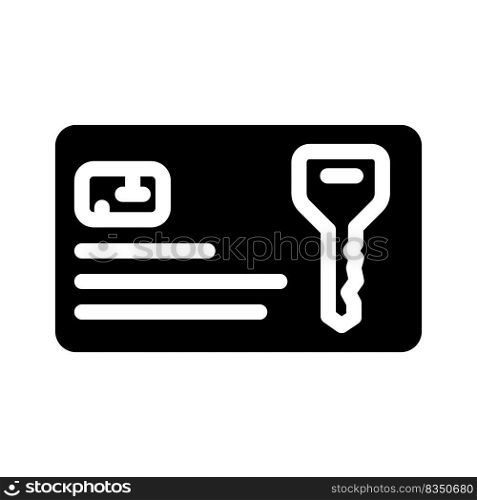 map key glyph icon vector. map key sign. isolated symbol illustration. map key glyph icon vector illustration