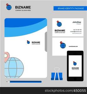 Map location Business Logo, File Cover Visiting Card and Mobile App Design. Vector Illustration