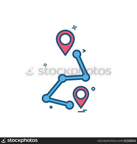 map location navigation gps icon vector design