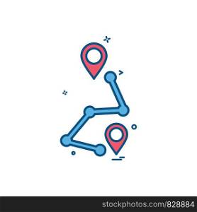 map location navigation gps icon vector design