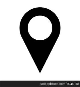 Map marker pin, icon on isolated background