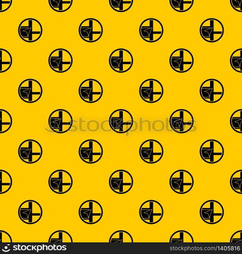 Map navigation pattern seamless vector repeat geometric yellow for any design. Map navigation pattern vector