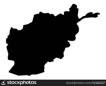 Map of Afghanistan. Vector illustration eps 10. Map of Afghanistan. Vector illustration