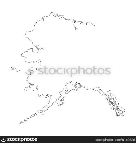 map of alaska icon vector illustration design