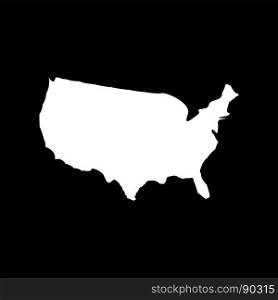 Map of America white color icon .. Map of America it is white color icon .
