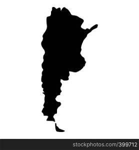 Map of Argentina icon. Simple illustration of map of Argentina vector icon for web. Map of Argentina icon, simple style