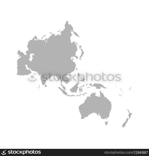 Map of Asia Pacific. - Vector illustration. Map of Asia Pacific. - Vector