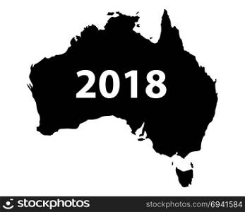 Map of Australia 2018
