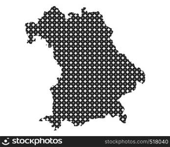 Map of Bavaria in circles