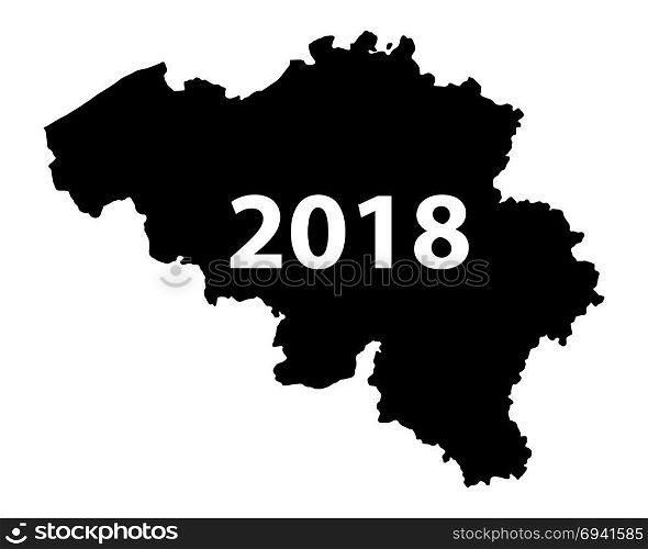 Map of Belgium 2018