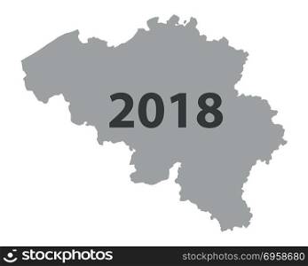 Map of Belgium 2018