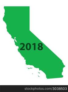 Map of California 2018