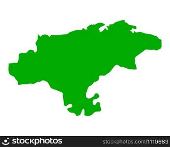Map of Cantabria
