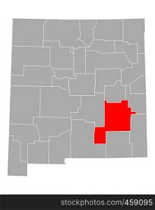 Map of Chaves in New Mexico