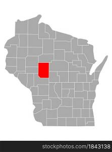 Map of Clark in Wisconsin