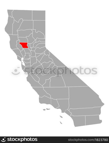 Map of Colusa in California