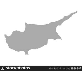 Map of cyprus vector image