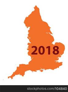 Map of England 2018