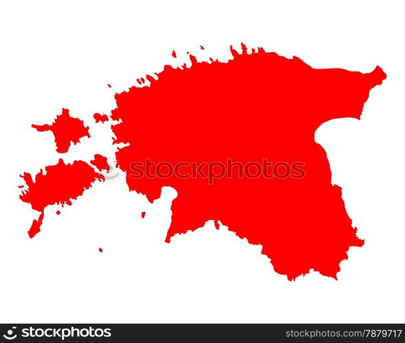 Map of Estonia