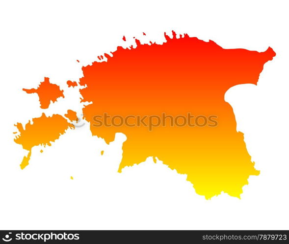 Map of Estonia