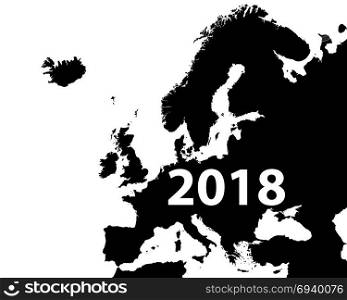 Map of Europe 2018