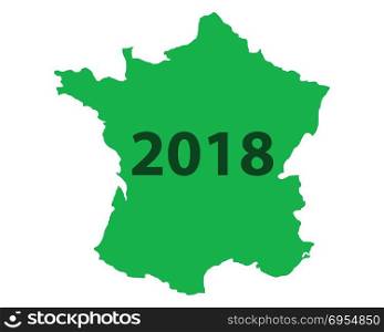 Map of France 2018