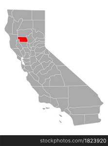 Map of Glenn in California