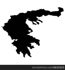 map of Greece. High detailed vector map - Greece on a white background
