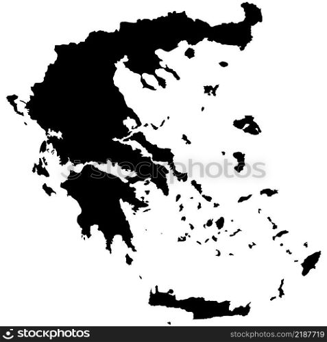 map of Greece on white background. Greece map sign. flat style. 