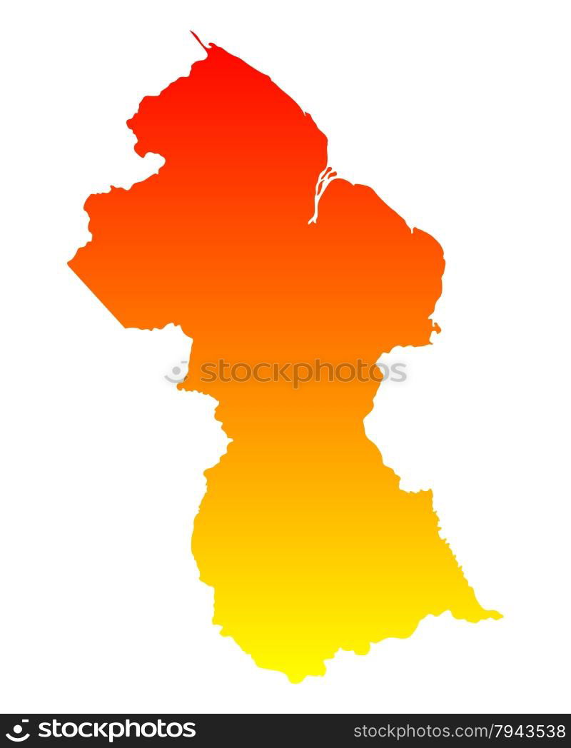 Map Of Guyana Political Map Of Guyana With The Several Regions Map Of Guyana 7943538 