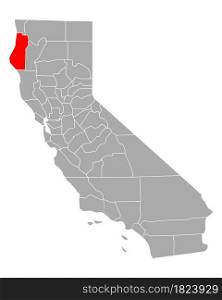 Map of Humboldt in California