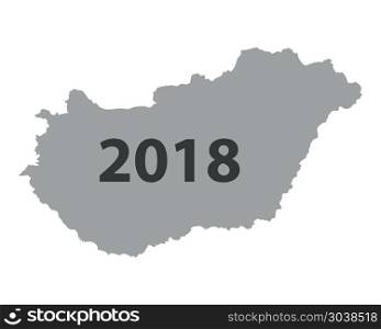 Map of Hungary 2018