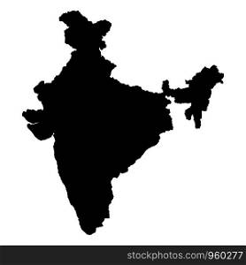Map of India Vector illustration eps 10. Map of India Vector illustration