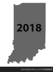Map of Indiana 2018