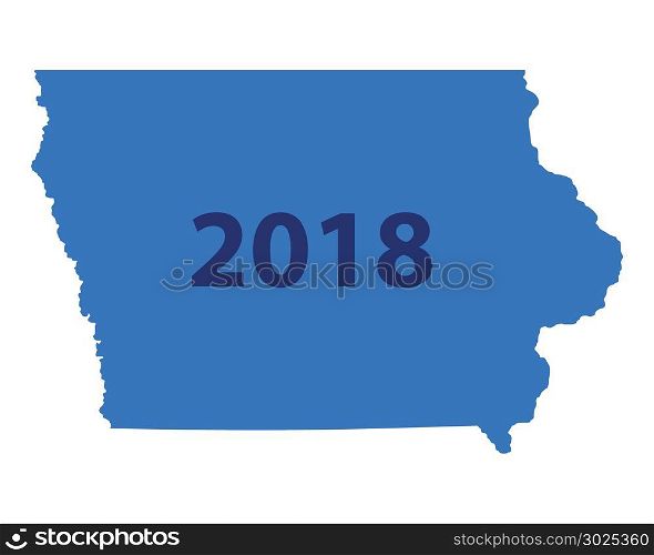 Map of Iowa 2018