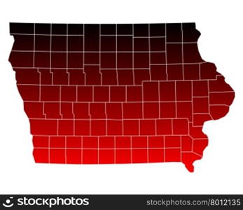 Map of Iowa