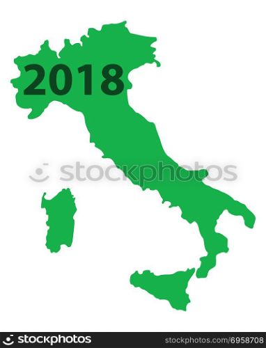 Map of Italy 2018