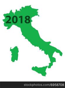 Map of Italy 2018