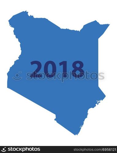 Map of Kenya 2018