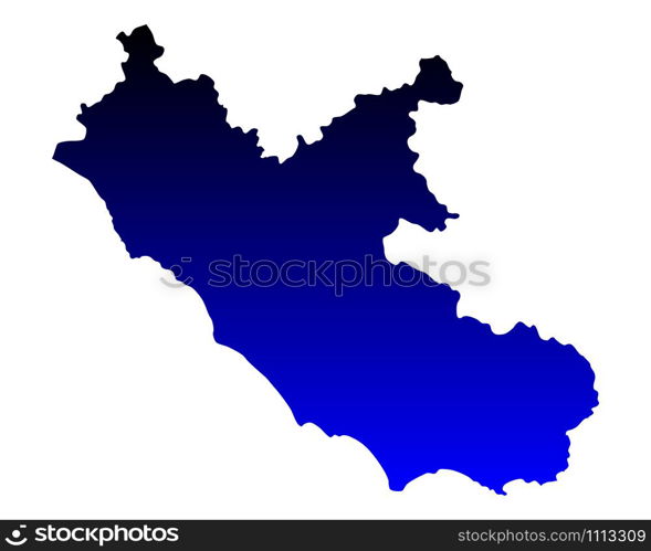 Map of Lazio